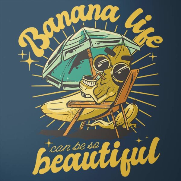 T-shirt men bananalife NAVY 02 Męska Bluza Kangurka "Banana Life Can Be So Beautiful"