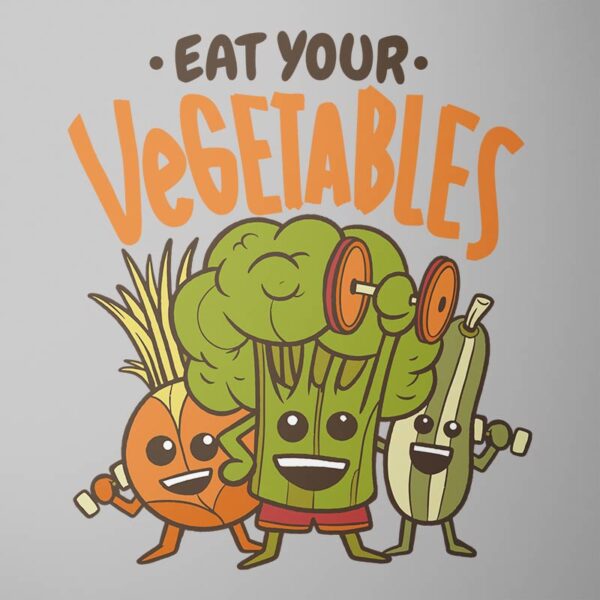 Koszulka Męska "Eat Your Vegetables": Wegetarianie