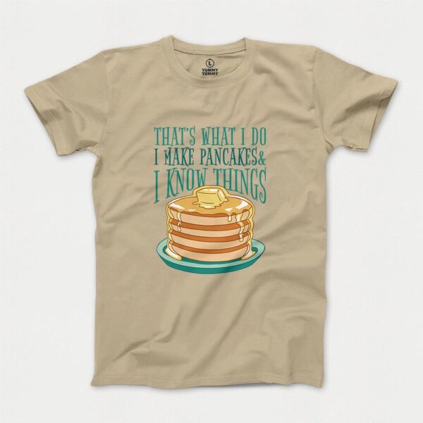 T-shirt men pancakesquotetshirt SAND Męska Koszulka "Pancake Master"
