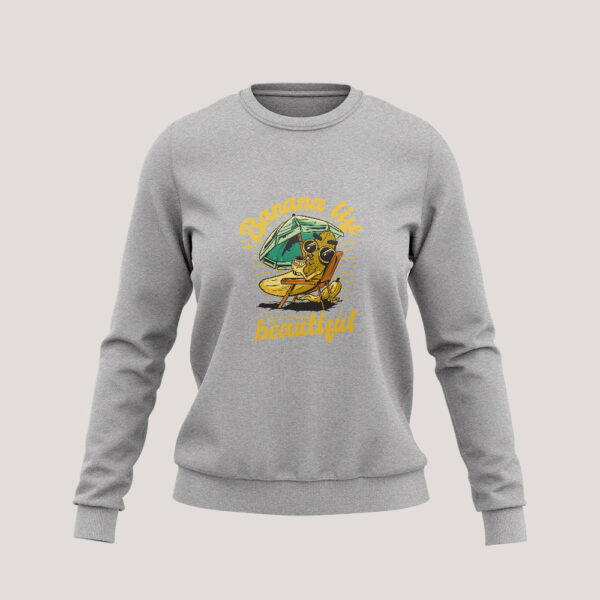 Damska Bluza z bananem na leżaku "Banana life can be so beautfiul"