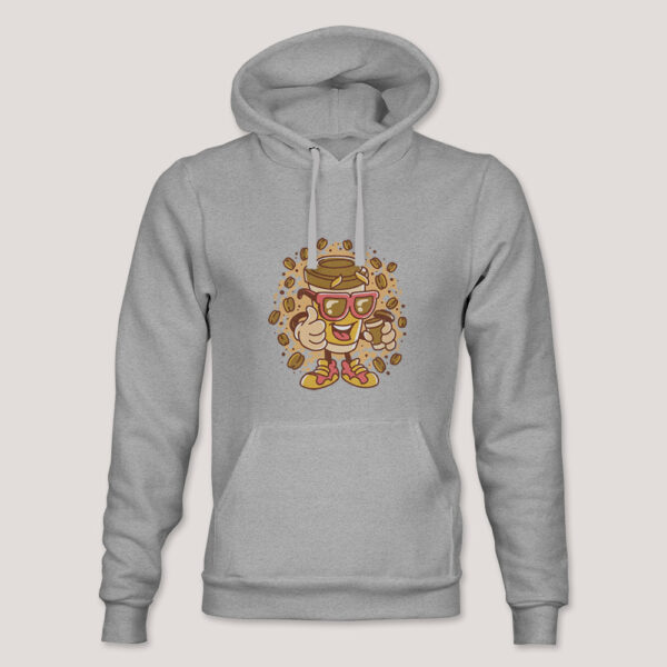 Męska Bluza Kangurka "Coffee Lover's Delight" z Kubkiem Kawy