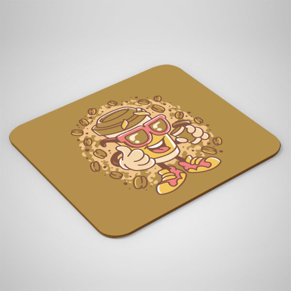 Mouse Pads coffee-mug-that-drinks-coffee BROWN Podkładka pod Mysz - Twoje Kawowe Inspiracje