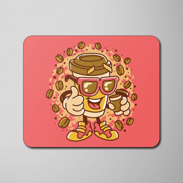 Mouse Pads coffee-mug-that-drinks-coffee PINK 01 Podkładka pod Mysz - Twoje Kawowe Inspiracje