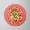 Mouse Pads coffee-mug-that-drinks-coffee ROUND PINK Podkładka pod Mysz - Twoje Kawowe Inspiracje