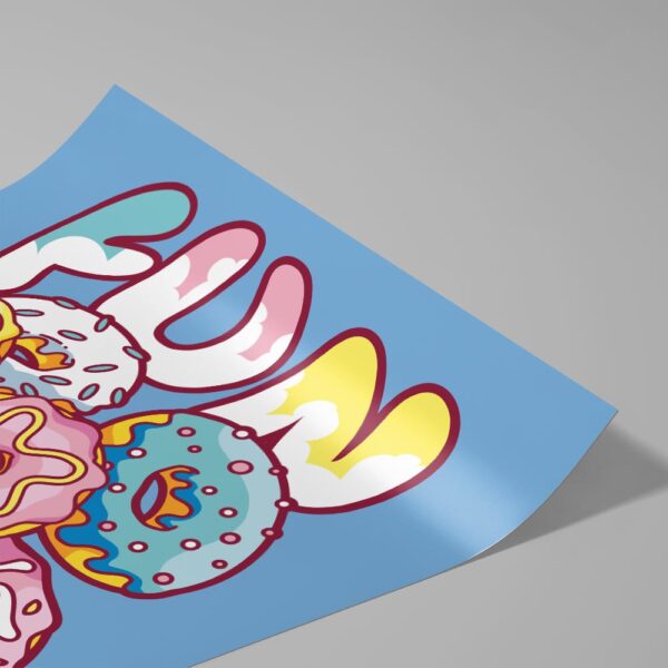 Poster FunDonuts 01 Plakat dla fanów pączków Donut