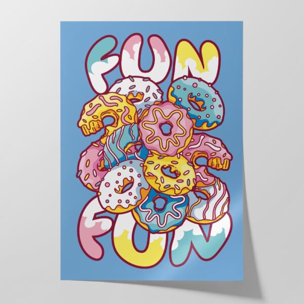 Plakat dla fanów pączków Donut