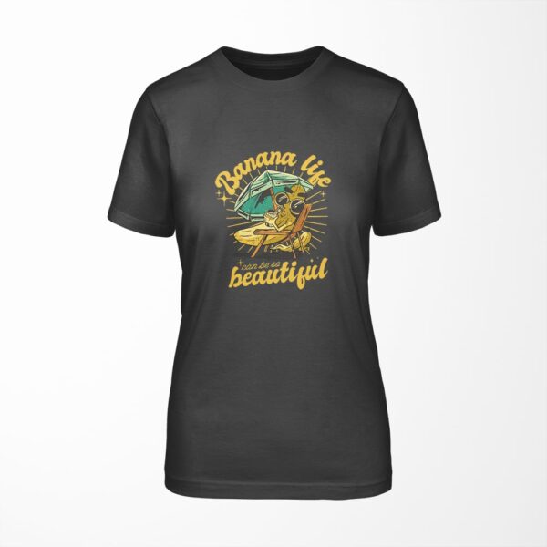 Damski T-shirt: Banana life can be so beautiful