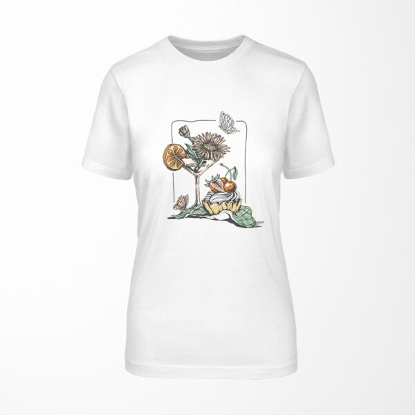 Wyjątkowy t-shirt damski "Coctail & Muffin"