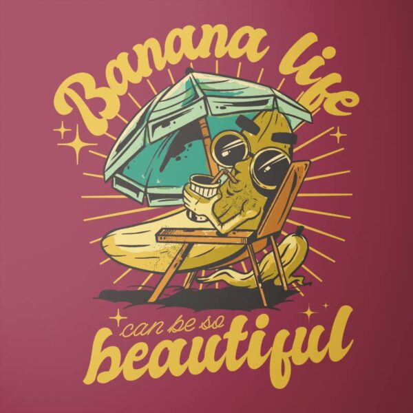 bananalife-tshirt RED Koszulka Dziecięca "Banana Life: Czas na Relaks"