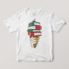 kids-tshirt-ice-cream WHITE Koszulka dla dzieci z książkowymi lodami